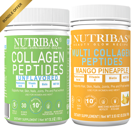 Recipe Collagen Protein Powder - 150 g Unflavored and Mango Pineapple