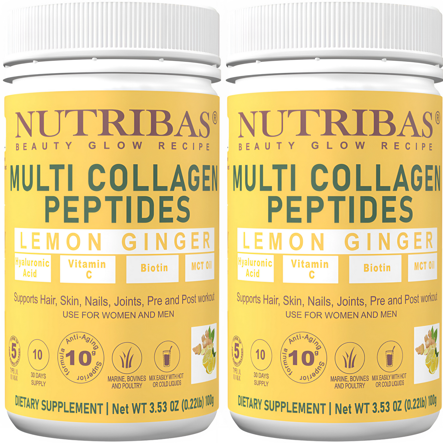 Collagen Peptides, Multi - Lemon Ginger