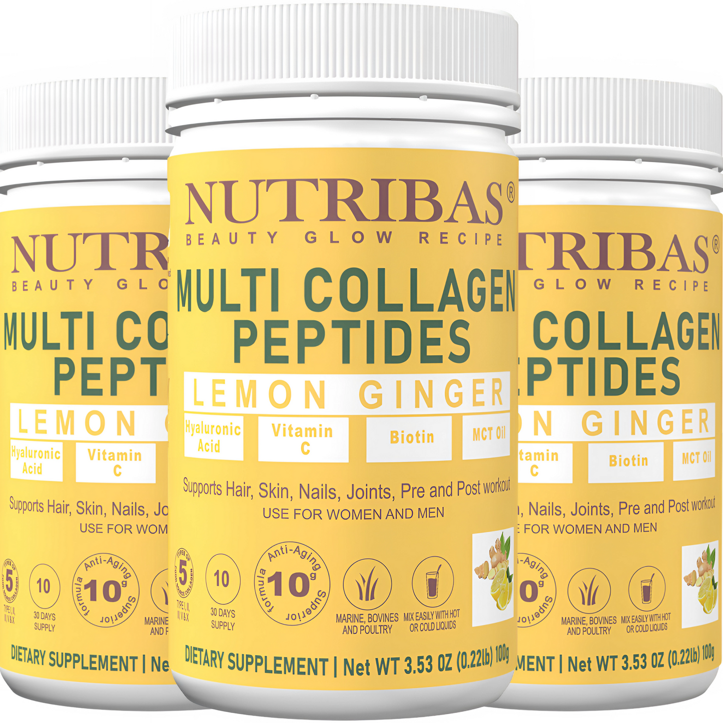 Collagen Peptides, Multi - Lemon Ginger
